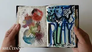 Art Journal Flipthrough | Mark Making | Mixed Media Art