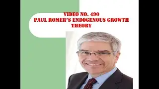 490: Romer's Endogenous Growth Model