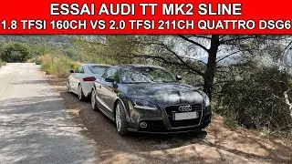 Essai Audi TT MK2 1.8 TFSI 160 CH et 2.0 TFSI 211 CH QUATTRO DSG6