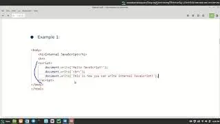 Internal JavaScript