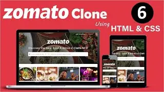 Zomato Clone using  HTML & CSS  || Part-6 Food Delivery Site || Developer Dude -- Web Development