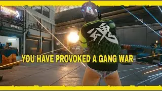 Provoking Gang Wars on Cyberpunk 2077