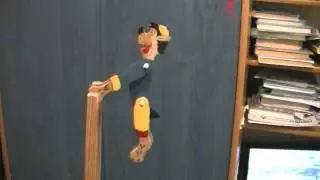 Деревянная игрушка.Волк на турнике своими руками.