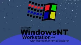 Windows NT Workstation 4.0 Sound custon Drawn Logos