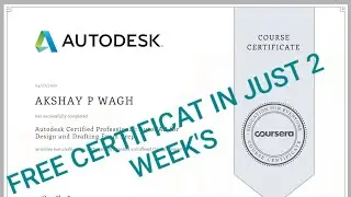 COURSERA FREE COURSE WITH CERTIFICATE