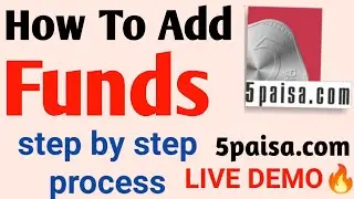 how to add funds in 5paisa | fund ko add karna seekhe | 5paisa | add fund in 5paisa app | live demo