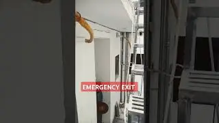 Emergency exit stair in building. #commercialbuilding,#buildingmaterial #house #footing #realestate