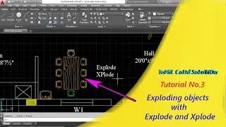 AutoCAD Exploding Block objects with Explode and Xplode -- Tamil
