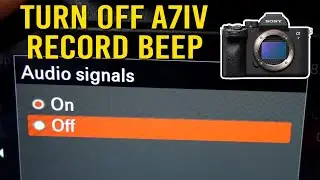 Turn Off Sony A7IV Beep for Record Start and Stop 