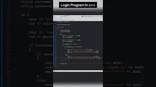 Username & Password (Login) program in 
