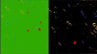 Confetti Green Screen || Confetti - Green Screen Effect 4K Video