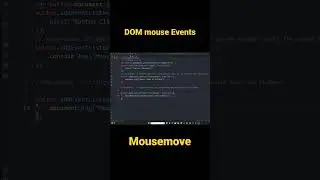 mousemove DOM events (DOM Manipulation) #javascript #coding #programming #javascriptinhindi