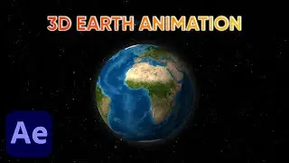 3D Earth Animation in After Effects | AE Shiba