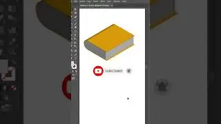 How to make 3D book in Adobe Illustrator #Shorts