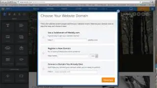 Weebly - start a page