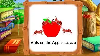 Ants on the apple rhyme | Phonic Rhyme | Alphabet Song