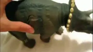 Jurassic Park Triceratops being unboxed