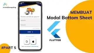 Android Flutter - Cara membuat Widget Modal Bottom Sheet | Bagian.5