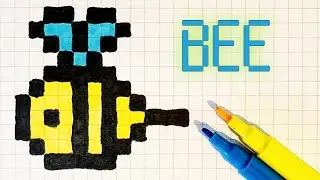 BEE PIXEL ART - PIX PICS #pixelart
