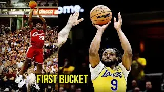 Before Bronny Was LeBron: Identical First Baskets