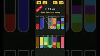 Water sort puzzle level 513