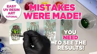 Will UV Resin work with Acrylic Blanks? Stained Glass Epoxy Resin Art