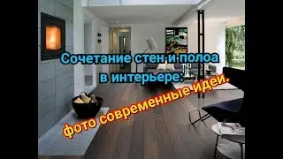Сочетание стен и пола в интерьере: фото современные идеи.