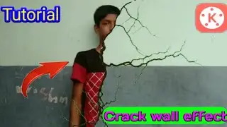 How to make crack wall effect in kinemaster.