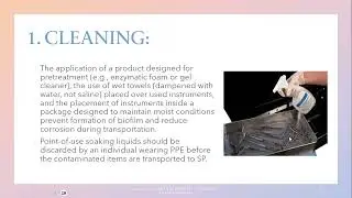 cleaning disinfection Sterilization Part 2