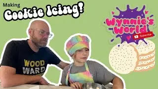 Wynnie;'s World // Making Cookie Icing #youtubekids #kidscookingrecipes  #cookingwithkids  ✨
