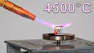 I tried to melt tungsten with a VERY HOT cyanogen flame
