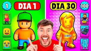 ¡Vencí a Stumble Guys con Mr. Beast! 😱