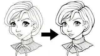 INKING TUTORIAL - Tips & Tricks to Add Line Weight
