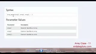 PHP array Class 11 - Function Array_merge()