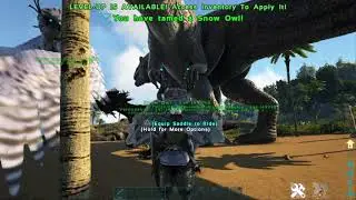 How to spawn in a giga and a snow owl and a velonasur in ark