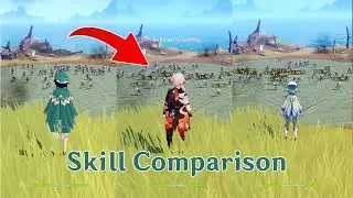 C6 Kazuha vs C6 Venti vs C6 Sucrose - Who is best? SKILL COMPARISON!