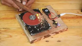 how to make old scrap hard disk use to sander machine