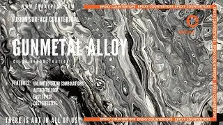 EPOXY RESIN ART SURFACE- GUNMETAL ALLOY