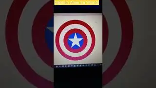 Captain America Shield ⍟ Using Python ।। #captainamerica #python #shorts #nightcoder