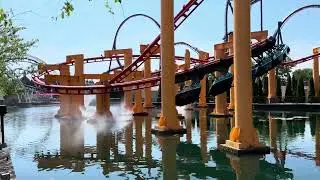 Cedar Point’s Iron Dragon (Arrow Suspended Coaster) B-Roll Footage #brollfootage #cedarpoint
