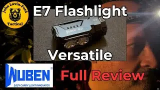 Wuben E7 Flashlight Review. Brightest tactical flashlight. 