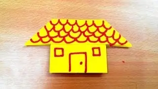 How to make an origami house step by step.