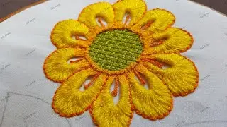 #199 Bordando centro de flor muy bonita que te encantará | Say Artes