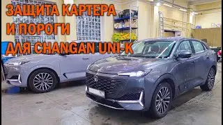 Защита картера и пороги для Changan Uni-K - Автотехцентр SoundSpeed