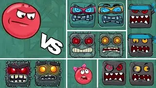 🔥 Red Ball 4 ALL Boss Battles Full Gameplay | Ultimate Boss Fight Compilation 