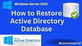 Restore Active Directory Database Using System State Backup on Server 2022 in Hindi/Urdu
