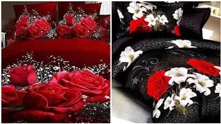 3D Digital Printed Glace Cotton  Double Bedsheet !!    3D Bedsheet Floral Designs