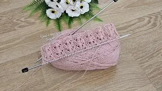 Zarif Ve Kolay 🎉 Yelek, Şal, Süveter Ve Hırka İçin Ajurlu Örgü Modeli #knitting