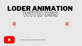 Loder Aniamtion For Website | Html & Css