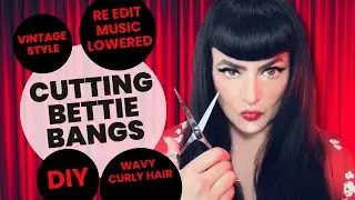 HOW TO CREATE | BETTIE PAGE BANG TUTORIAL | ACHIEVE THE PERFECT VINTAGE LOOK | WAVY AND CURL HAIR